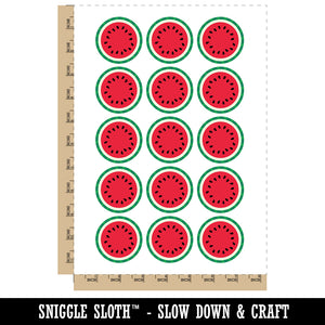 Inside of Whole Melon Temporary Tattoo Water Resistant Fake Body Art Set Collection (1 Sheet)