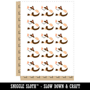 Sleepy Cat Loaf Temporary Tattoo Water Resistant Fake Body Art Set Collection (1 Sheet)