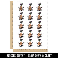 Mandrake Creepy Plant Baby Temporary Tattoo Water Resistant Fake Body Art Set Collection (1 Sheet)
