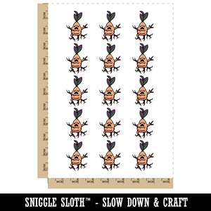 Mandrake Creepy Plant Baby Temporary Tattoo Water Resistant Fake Body Art Set Collection (1 Sheet)