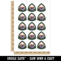 Continental Divide Trail Hiking Triple Crown Temporary Tattoo Water Resistant Fake Body Art Set Collection (1 Sheet)
