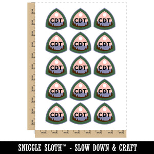 Continental Divide Trail Hiking Triple Crown Temporary Tattoo Water Resistant Fake Body Art Set Collection (1 Sheet)