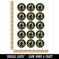 Sasquatch Research Team Bigfoot Cryptid Temporary Tattoo Water Resistant Fake Body Art Set Collection (1 Sheet)