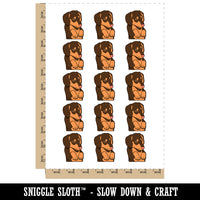 Sleeping Pocket Dachshund Puppy Dog Temporary Tattoo Water Resistant Fake Body Art Set Collection (1 Sheet)