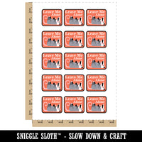 Leave Me Alone Opossum Playing Dead Temporary Tattoo Water Resistant Fake Body Art Set Collection (1 Sheet)