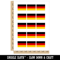 Germany Flag German Temporary Tattoo Water Resistant Fake Body Art Set Collection (1 Sheet)