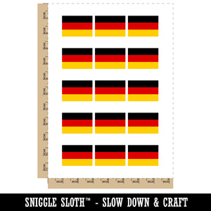 Germany Flag German Temporary Tattoo Water Resistant Fake Body Art Set Collection (1 Sheet)