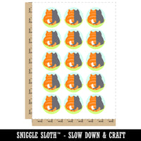 Pair of Cuddling Cats Temporary Tattoo Water Resistant Fake Body Art Set Collection (1 Sheet)