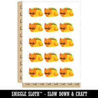 Taco Cat with Moustache Temporary Tattoo Water Resistant Fake Body Art Set Collection (1 Sheet)
