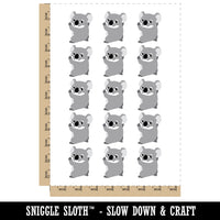 Clingy Koala Baby Temporary Tattoo Water Resistant Fake Body Art Set Collection (1 Sheet)