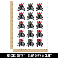 Housefly Insect Bug Temporary Tattoo Water Resistant Fake Body Art Set Collection (1 Sheet)