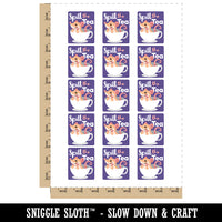 Spill the Tea Gossip Mouse Teacup Temporary Tattoo Water Resistant Fake Body Art Set Collection (1 Sheet)