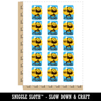 Buff Bee Strong Funny Temporary Tattoo Water Resistant Fake Body Art Set Collection (1 Sheet)
