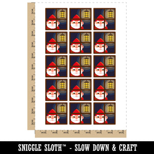Grumpy Gnome Window Funny Temporary Tattoo Water Resistant Fake Body Art Set Collection (1 Sheet)