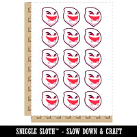 Mischievous Ghost Malicious Evil Spirit Temporary Tattoo Water Resistant Fake Body Art Set Collection (1 Sheet)
