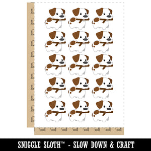 Stick Jack Russell Terrier Dog Puppy Temporary Tattoo Water Resistant Fake Body Art Set Collection (1 Sheet)