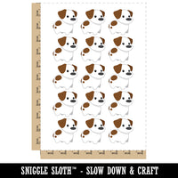 Stubby Jack Russell Terrier Dog Puppy Temporary Tattoo Water Resistant Fake Body Art Set Collection (1 Sheet)