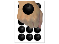 Bowling Ball Temporary Tattoo Water Resistant Fake Body Art Set Collection (1 Sheet)