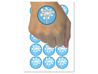 Dandelion Abstract Doodle Temporary Tattoo Water Resistant Fake Body Art Set Collection (1 Sheet)