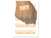 I Do Wedding Fun Text Temporary Tattoo Water Resistant Fake Body Art Set Collection (1 Sheet)