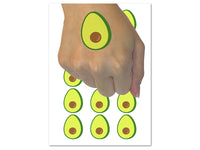 Avocado Symbol Temporary Tattoo Water Resistant Fake Body Art Set Collection (1 Sheet)