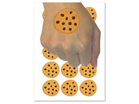 Chocolate Chip Cookie Temporary Tattoo Water Resistant Fake Body Art Set Collection (1 Sheet)