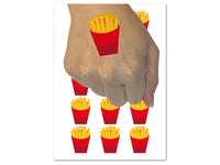 French Fries Temporary Tattoo Water Resistant Fake Body Art Set Collection (1 Sheet)