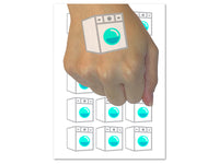 Washing Machine Temporary Tattoo Water Resistant Fake Body Art Set Collection (1 Sheet)