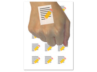 Writing Symbol Temporary Tattoo Water Resistant Fake Body Art Set Collection (1 Sheet)