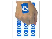 Recycle Can Solid Temporary Tattoo Water Resistant Fake Body Art Set Collection (1 Sheet)