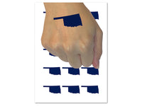 Oklahoma State Silhouette Temporary Tattoo Water Resistant Fake Body Art Set Collection (1 Sheet)