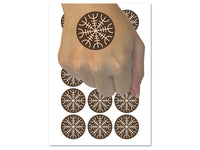 Aegishjalmur Helm of Awe Rune Viking Symbol of Protection Temporary Tattoo Water Resistant Set Collection (1 Sheet)
