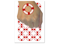 Nautical Lifesaver Temporary Tattoo Water Resistant Fake Body Art Set Collection (1 Sheet)