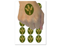 Wheat Stems Bread Baking Temporary Tattoo Water Resistant Fake Body Art Set Collection (1 Sheet)