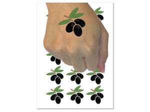 Bunch of Olives Temporary Tattoo Water Resistant Fake Body Art Set Collection (1 Sheet)