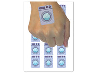 Washing Machine Laundry Temporary Tattoo Water Resistant Fake Body Art Set Collection (1 Sheet)