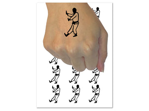Kung Fu Martial Arts Tai Chi Stance Karate Gi Temporary Tattoo Water Resistant Fake Body Art Set Collection (1 Sheet)