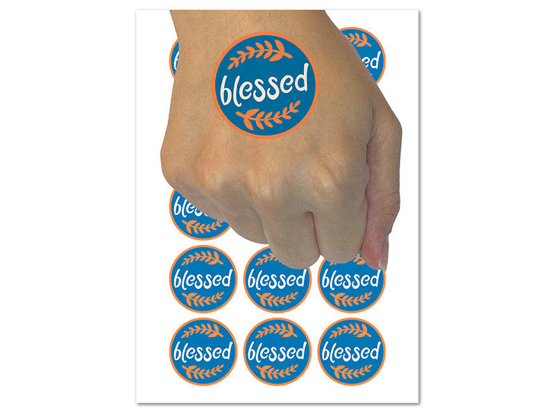 Blessed Wheat Strands Temporary Tattoo Water Resistant Fake Body Art Set Collection (1 Sheet)