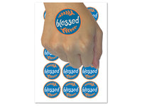 Blessed Wheat Strands Temporary Tattoo Water Resistant Fake Body Art Set Collection (1 Sheet)