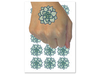 Succulent Plant Temporary Tattoo Water Resistant Fake Body Art Set Collection (1 Sheet)