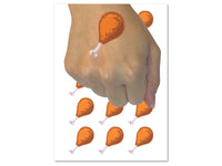 Chicken Drumstick Meat Food Temporary Tattoo Water Resistant Fake Body Art Set Collection (1 Sheet)