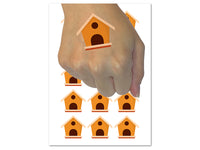 Bird House Temporary Tattoo Water Resistant Fake Body Art Set Collection (1 Sheet)