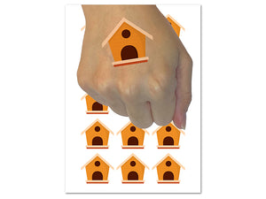 Bird House Temporary Tattoo Water Resistant Fake Body Art Set Collection (1 Sheet)