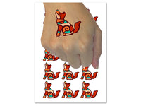 Southwestern Style Tribal Coyote Wolf Dog Temporary Tattoo Water Resistant Fake Body Art Set Collection (1 Sheet)
