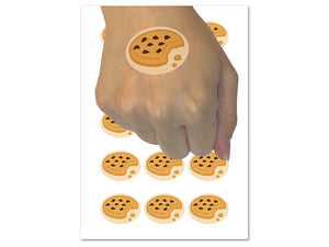 Chocolate Chip Cookie with Crumbs Temporary Tattoo Water Resistant Fake Body Art Set Collection (1 Sheet)