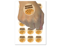 Smart Cookie Chocolate Chip Teacher Student Temporary Tattoo Water Resistant Fake Body Art Set Collection (1 Sheet)