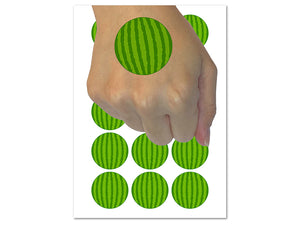 Whole Watermelon Temporary Tattoo Water Resistant Fake Body Art Set Collection (1 Sheet)