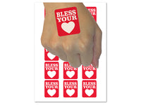 Bless Your Heart Southern Temporary Tattoo Water Resistant Fake Body Art Set Collection (1 Sheet)