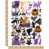 Halloween Spooky Animals Galore Temporary Tattoo Water Resistant Fake Body Art Set Collection