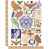 Owls Give a Hoot Temporary Tattoo Water Resistant Fake Body Art Set Collection